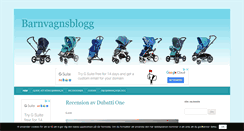 Desktop Screenshot of barnvagnsblogg.com