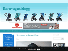 Tablet Screenshot of barnvagnsblogg.com